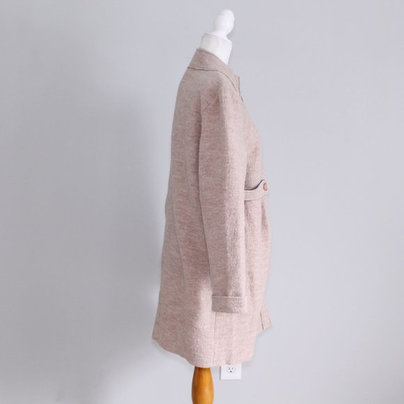 Cullen Women's Wool Tan Button Up Jacket XL - Picture 7 of 9